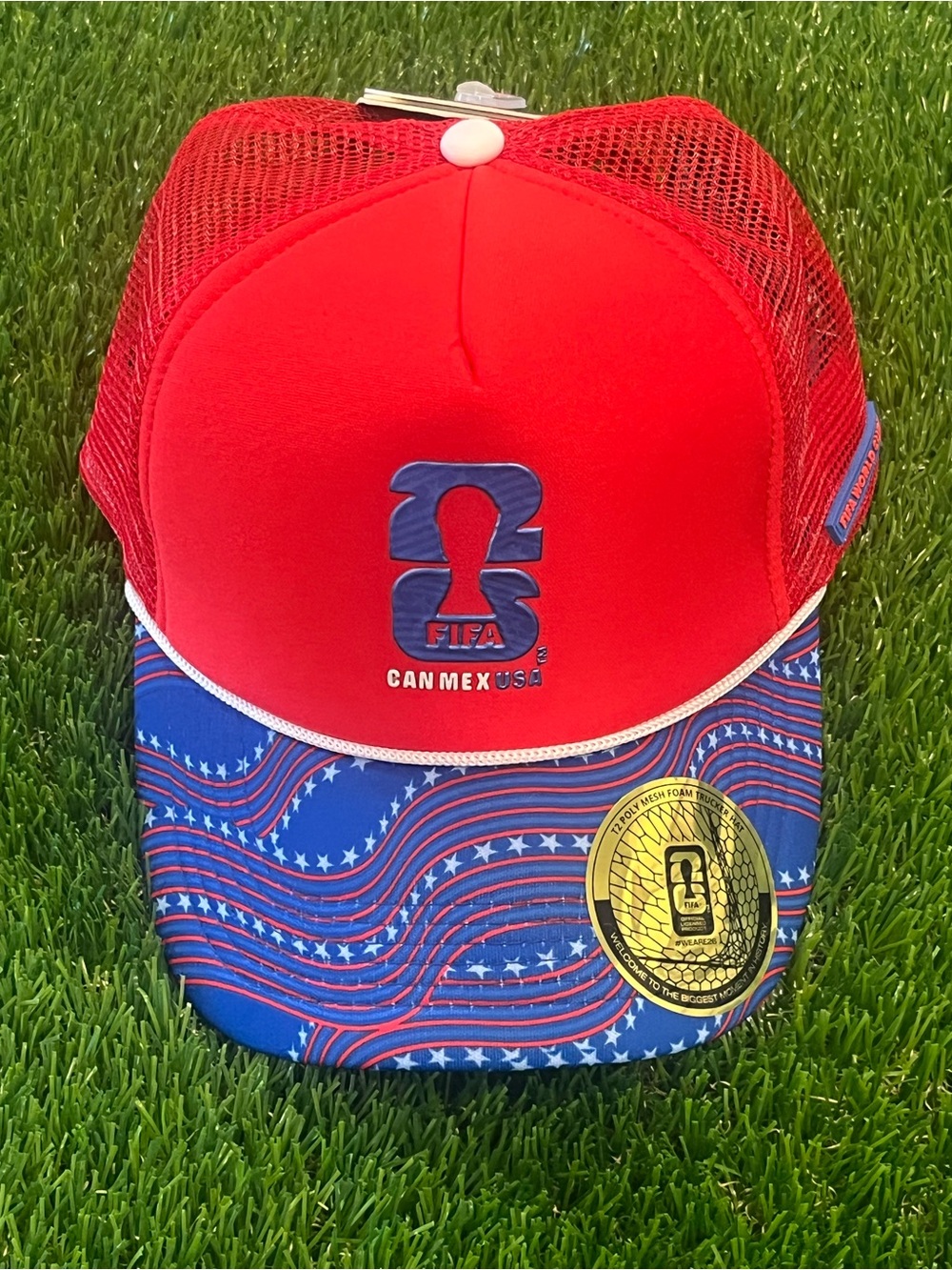 FIFA World Cup 2026 Foam Trucker Hat Snapback NWT Licensed - USA